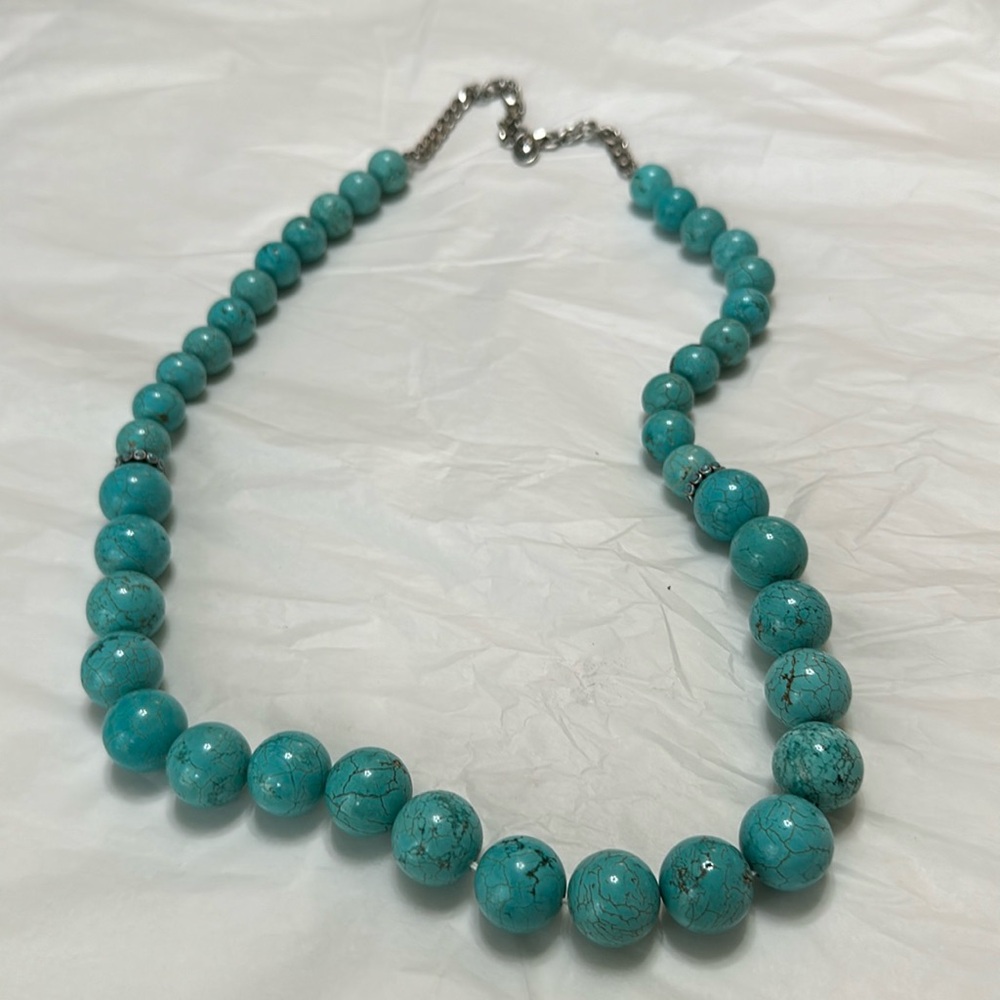 - Gorgeous Fossil Turquoise Necklace